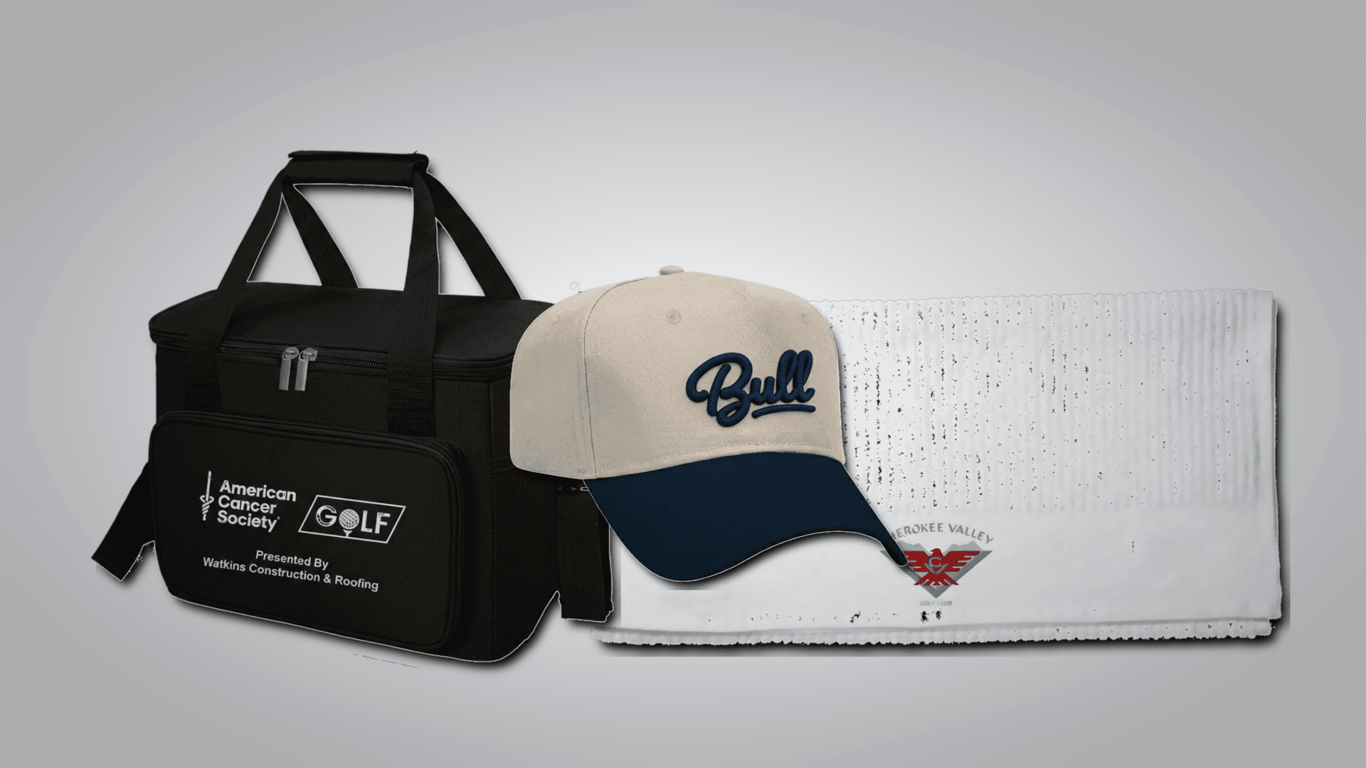 Close-up embroidery detail for custom hats, polos, and uniforms